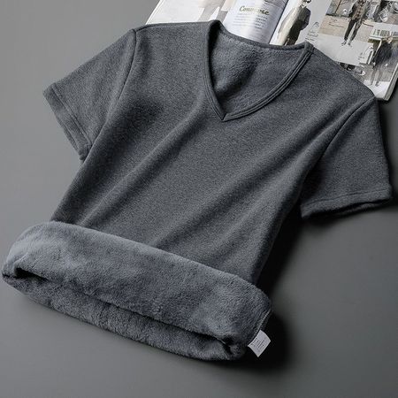 Men's Fleece Base Layer V-neck T-shirt